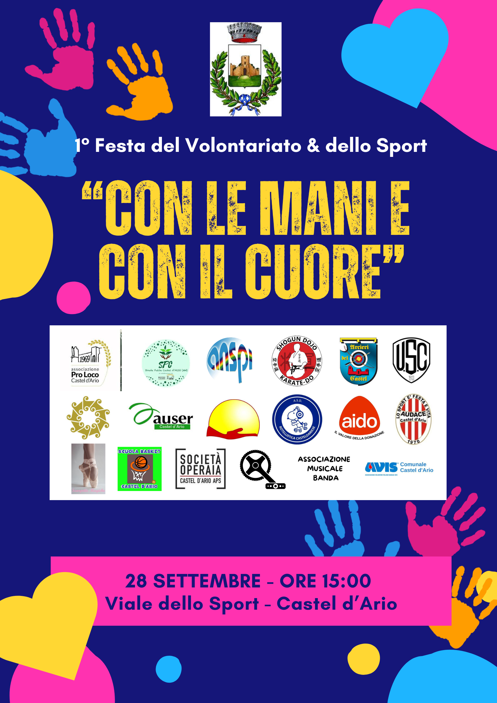 Con le mani e con il cuore - 1^ Festa del Volontariato e dello Sport